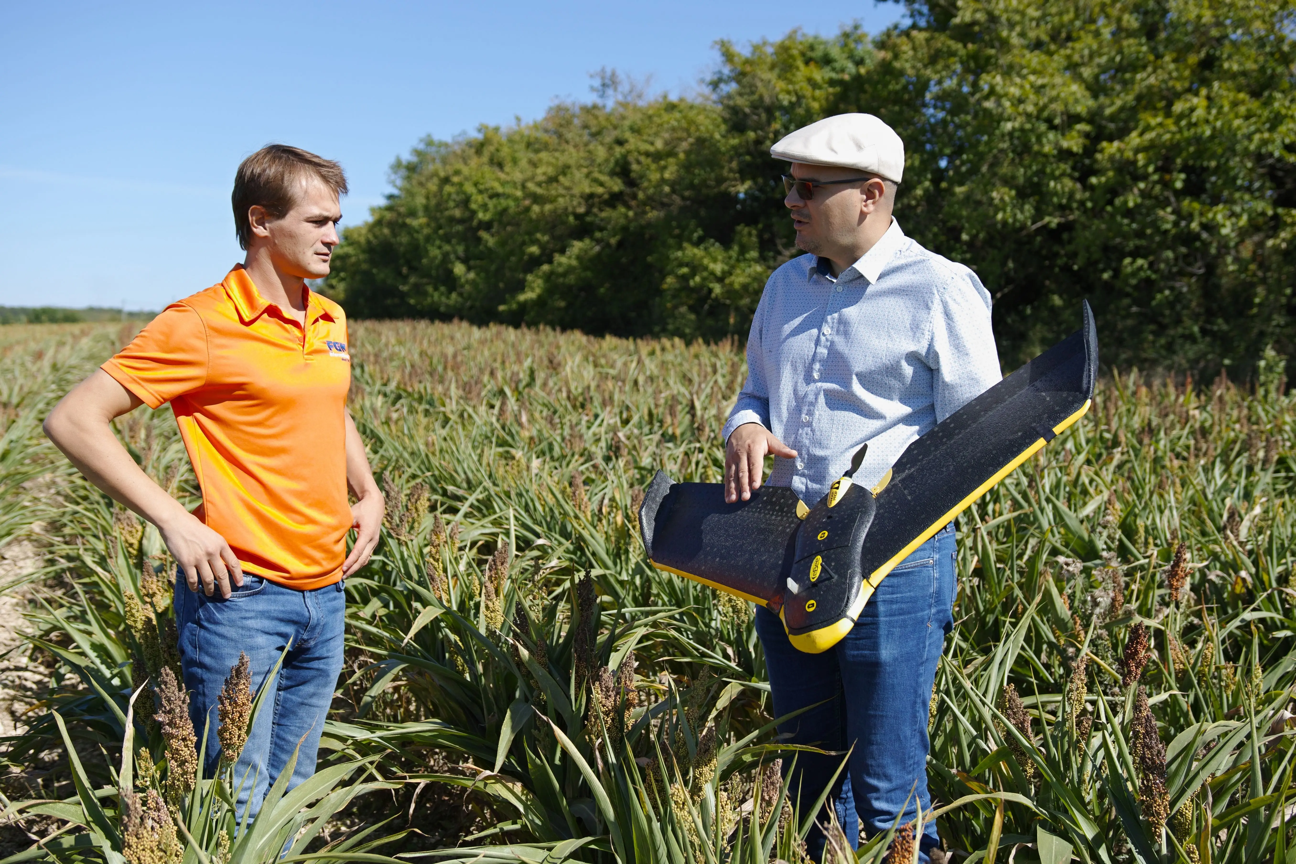 Nicolas Forgeard-Grignon enseignant l’utilisation des drones