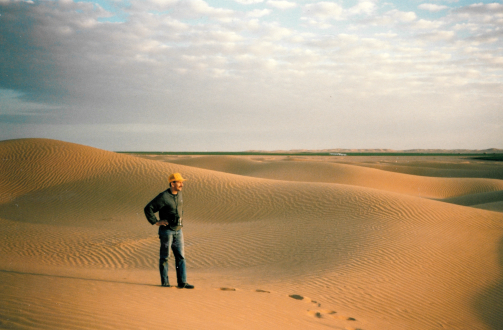 Jean-Louis Forgeard-Grignon dans le désert saoudien