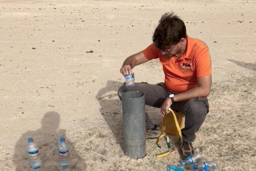 Mauritania - Performance of an infitration test